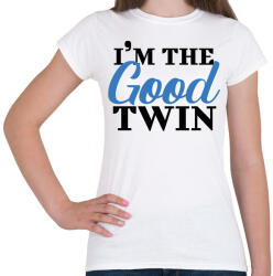 printfashion I'm the good twin - Női póló - Fehér (7012723)