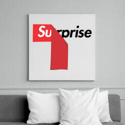 printfashion Surprise - Vászonkép - Fehér (6627604)