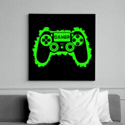 printfashion Gamer - Vászonkép - Fekete (7038500)