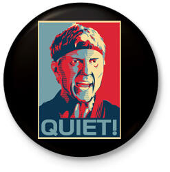 printfashion Csendet! - Cobra Kai - Kitűző, hűtőmágnes - Fekete (11778927)