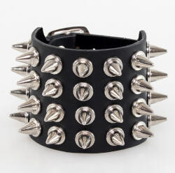 Black & metal гривна spikes 4 - bwz-185