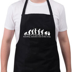 printfashion Evolúció - Kötény - Fekete (4918335)