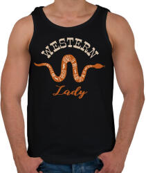 printfashion Western Lady - Férfi atléta - Fekete (7507360)