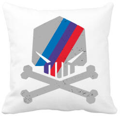 printfashion BMW M koponya - Párnahuzat, Díszpárnahuzat - Fehér (844739)