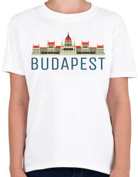 printfashion Parlament Budapest - Gyerek póló - Fehér (1492750)