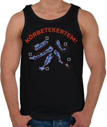 printfashion Körbetekertem! - Férfi atléta - Fekete (16602210)