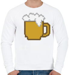 printfashion X1 beer - Férfi pulóver - Fehér (4132427)