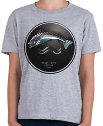 printfashion Trónok harca: Tully ház - Gyerek póló - Sport szürke (315089)
