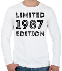 printfashion 1987 - Férfi hosszú ujjú póló - Fehér (5064177)