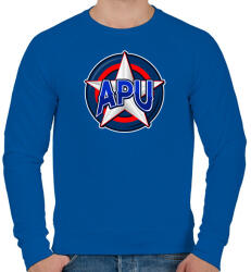 printfashion APU - Férfi pulóver - Királykék (9965063)