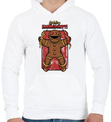 printfashion BOLDOG KARÁCSONYT - Férfi kapucnis pulóver - Fehér (10031580)