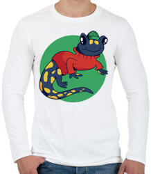 printfashion Szalamandra - Férfi hosszú ujjú póló - Fehér (6148231)