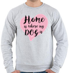 printfashion DOG LOVE - Férfi pulóver - Sport szürke (327432)
