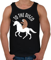 printfashion Irány a diszkó - Férfi atléta - Fekete (1458800)