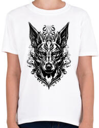 printfashion angry cerberus - Gyerek póló - Fehér (15191910)