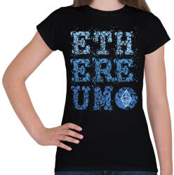 printfashion BITCOIN 4 EVER 87 - Női póló - Fekete (6239508)