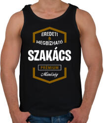 printfashion Szakács prémium minőség - Férfi atléta - Fekete (1433726)