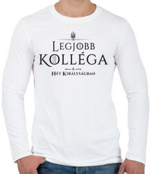 printfashion got-legjobb-kollega-black - Férfi hosszú ujjú póló - Fehér (1031553)