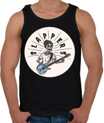 printfashion Slappers - Gitáros minta - Férfi atléta - Fekete (6369627)