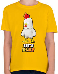 printfashion Stumble Guys - Chicken - Gyerek póló - Sárga (16085789)