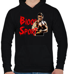 printfashion Blood Sport - Férfi kapucnis pulóver - Fekete (1268786)