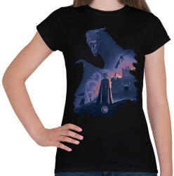printfashion Sárkányok háza - Női póló - Fekete (16505169)