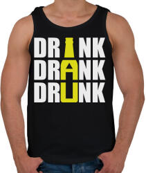 printfashion Drink Drank Drunk - Férfi atléta - Fekete (2916076)