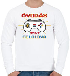 printfashion Szint feloldva - Férfi pulóver - Fehér (13752419)