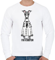 printfashion DoGtor - Férfi pulóver - Fehér (2937840)
