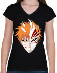 printfashion Kuroszaki Icsigo - Női V-nyakú póló - Fekete (2582035)