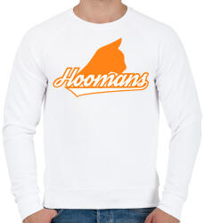 printfashion Hoomans - Férfi pulóver - Fehér (2016406)