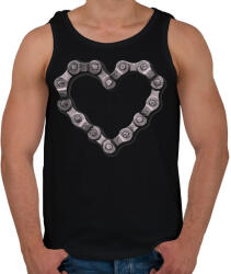 printfashion I love my bicycle - Férfi atléta - Fekete (1158565)