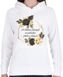 printfashion Tökéletes feleség szülinapja november - Női kapucnis pulóver - Fehér (3844727)