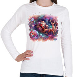 printfashion Mikulás - Női hosszú ujjú póló - Fehér (15043680)