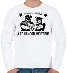 printfashion Legénybúcsú sztárok - Férfi pulóver - Fehér (2619437)