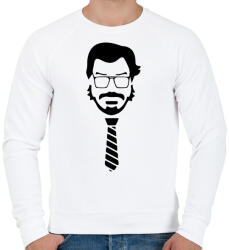 printfashion El Professor / Lacasa de Papel - Férfi pulóver - Fehér (6204078)