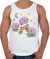printfashion Bárányok - Férfi atléta - Fehér (13023032)