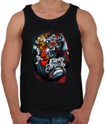 printfashion Minden átkozott nap - Férfi atléta - Fekete (112102)