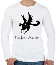 printfashion the last unicorn - Férfi hosszú ujjú póló - Fehér (1312154)