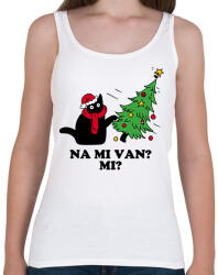 printfashion Na mi van cica karácsony - Női atléta - Fehér (14871377)