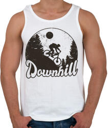 printfashion Downhill bringás - Férfi atléta - Fehér (12756803)