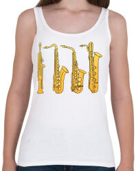 printfashion Fúvós hangszerek - Női atléta - Fehér (4163250)