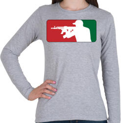 printfashion AMD league - Női hosszú ujjú póló - Sport szürke (447724)