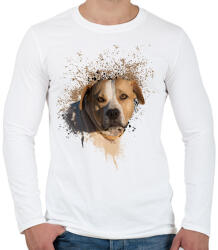 printfashion stefi - Férfi hosszú ujjú póló - Fehér (2027306)