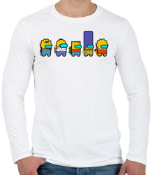 printfashion Among Simpsons - Férfi hosszú ujjú póló - Fehér (4611903)