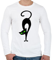 printfashion Cicmic örül - Férfi hosszú ujjú póló - Fehér (423701)