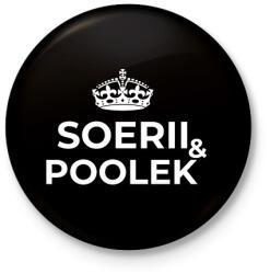 printfashion SOERII AND POOLEK - Kitűző, hűtőmágnes - Fekete (11434719)