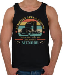 printfashion Kamionos menő apa - Férfi atléta - Fekete (13019233)