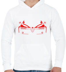 printfashion Alfa romeo 159 - Férfi kapucnis pulóver - Fehér (7171381)