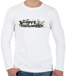 printfashion Happy Halloween - Férfi hosszú ujjú póló - Fehér (1790580)